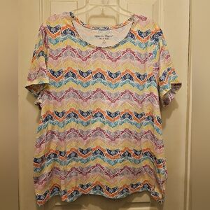 Rebecca Malone Summer Short Sleeved Top - 2X